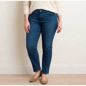 J.Jill Authentic Fit Slim Leg Jeans Women’s Size 10 Medium Wash Stretch Denim